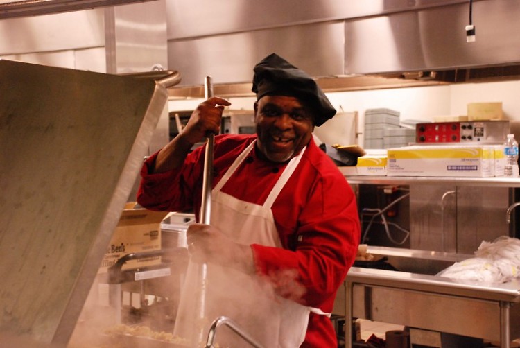 Hot dinners are waiting for those in need. James, the Head Chef at Mel Trotter Ministries, was once a resident in the program.