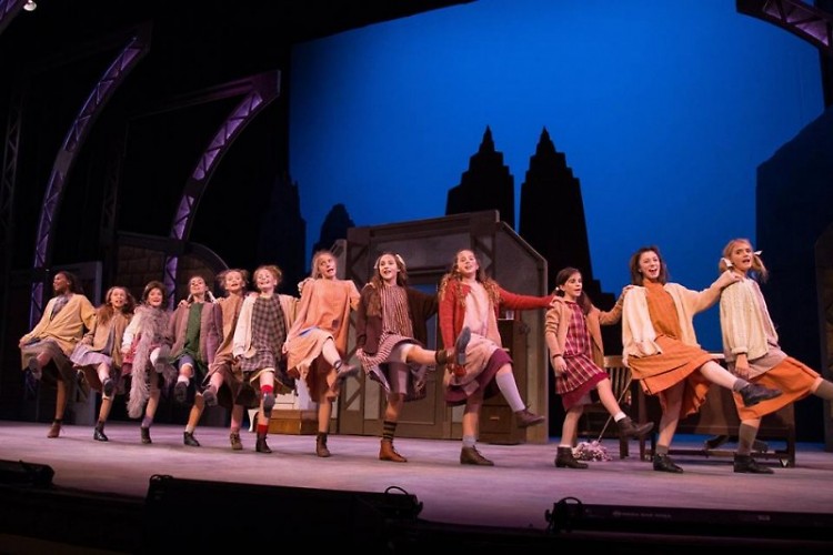 Actors in this season's performance of Annie