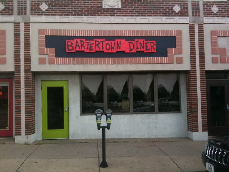 The exterior of Bartertown Diner and Roc's Cakes