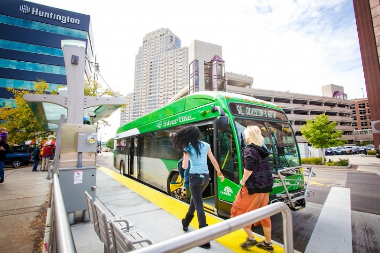 Ride the Silver Line at no cost within the No Fare Zone downtown.