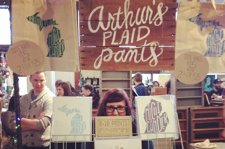 Jen Husted-Goss with her stand at DIYpsi.