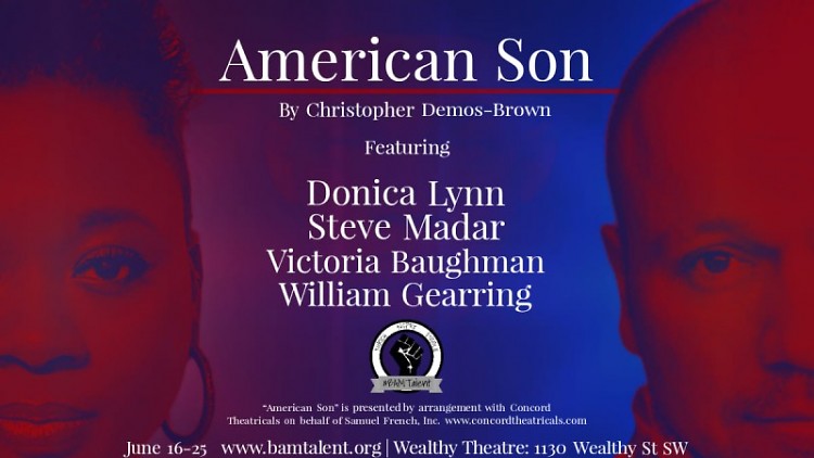 The poster for #BAM Talent's upcoming production of American Son