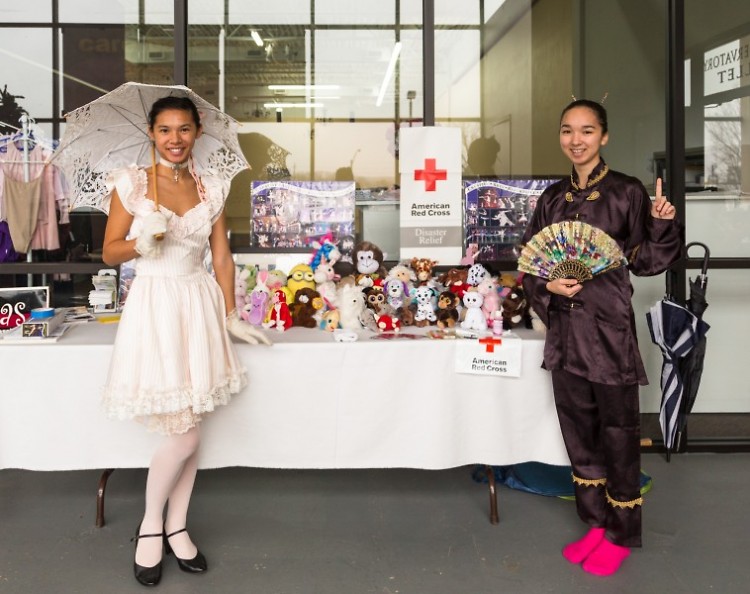 CARE Ballet dancers dressed in costumes