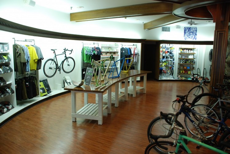 Inside Central District Cyclery.