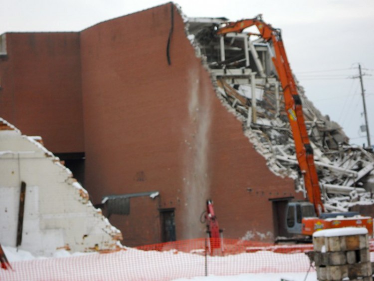 Demolition at future site of Grand Rapids' urban market
