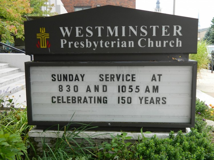 Westminster Presbyterian Church at 47 Jefferson Avenue SE celebrates its 150th birthday