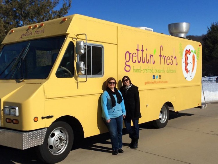 Emily Kelly and Abbie Sterling, co-owners of Gettin' Fresh food truck.