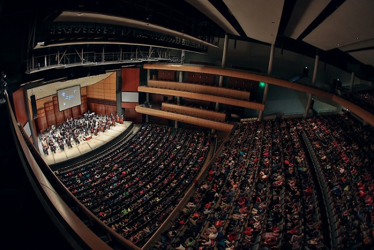 Grand Rapids Symphony's Fifth Grade Concerts often draw as many as 2,100 people per performance, as seen here in 2015