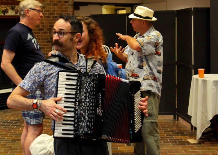 Some of the entertainment at last year's Volunteer Kick-Off Party included music by Michael Schaeffer