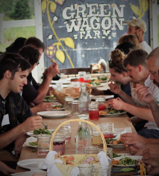 Area Chefs have Lunch at the Farm