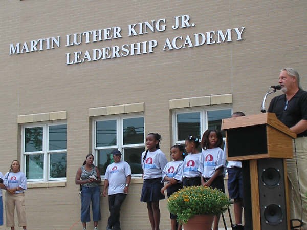 Martin Luther King, Jr. Leadership Academy dedication ceremony.