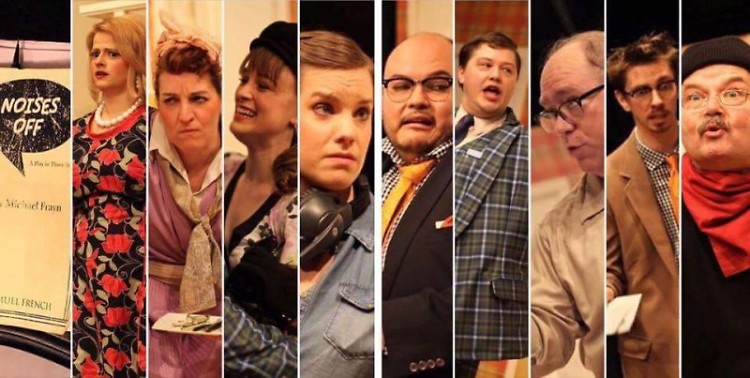 The cast of "Noises Off"