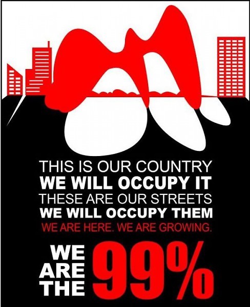 One of the promotional flyers for Occupy Grand Rapids