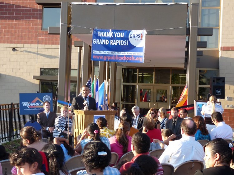 Chavez E. elementary school dedication ceremony.