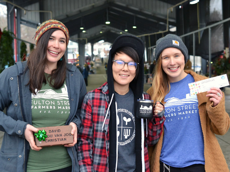Bricks, gear, gift certificates, and more available at Fulton Street Farmers Market this holiday season.