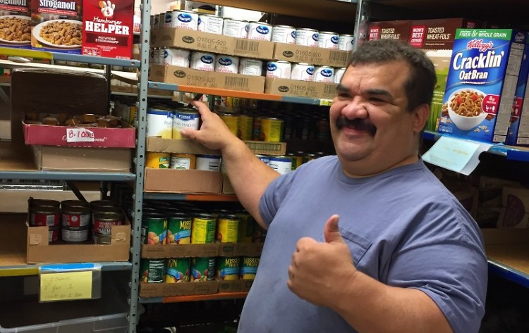 At Northwest Food Pantry, Roberto and others are as much volunteers as they are clients.