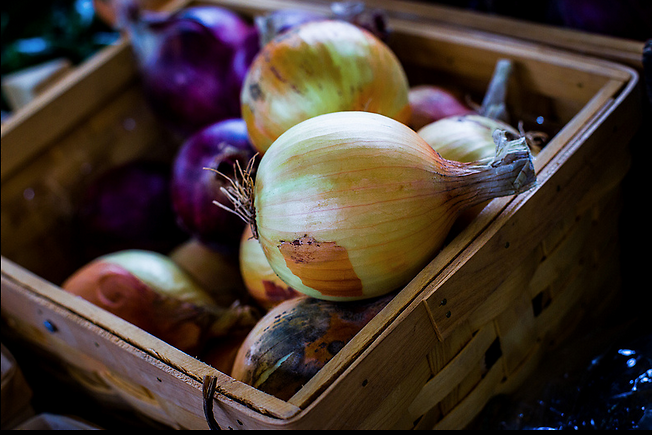 Summer onions are just beginning to make an appearance at the market.