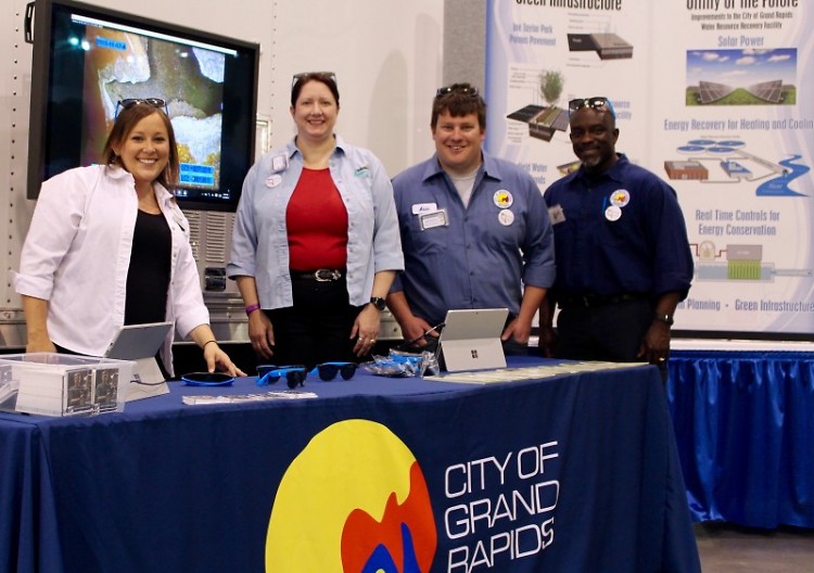 Just a few of the City of Grand Rapids staff at one our tables during MiCareerQuest.