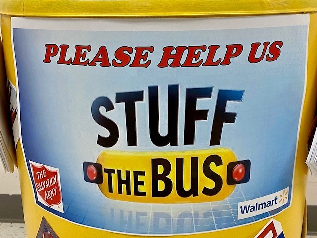 Stuff the bus event is on this coming weekend!