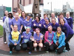 D.A. Blodgett - St. John's Gazelle Girl Team in 2014 - they expect to sponsor over 40 employees to run in this year's event. 