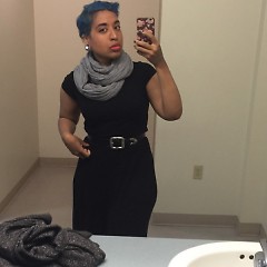 The obligatory selfie in the bathroom on the first day of work