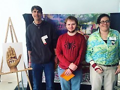 Tyler with the other Juror's Choice winners at ACTion Art 2016