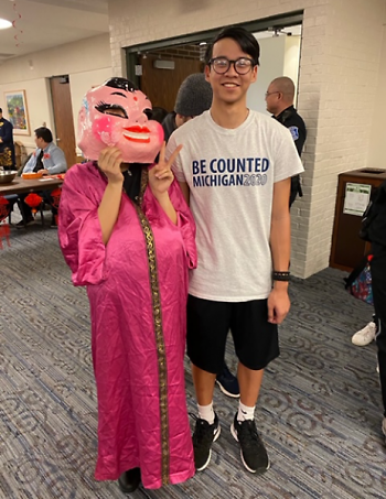 Census ambassadors at Grand Valley State University for the Asian Student Union's Lunar New Year event on February 14, 2020