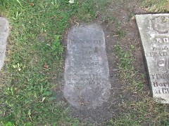 Albert Baxter's grave