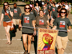 Images from the youth march with Until Love Is Equal