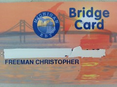 My old Bridge card. (SNAP CARD)