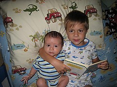  Reading to toddlers and infants early can really help children with language development.