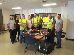 Thank you pizza from East Hills to the City of Grand Rapids' Forestry crew.