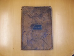 This is the original Camp Lee Guard Log book. It is 146 years old