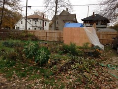 GPNA's community garden and shed