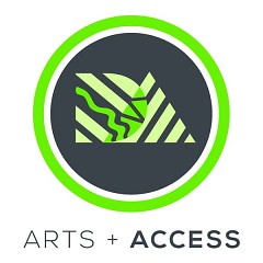 Arts + Access badge for Art.Downtown.