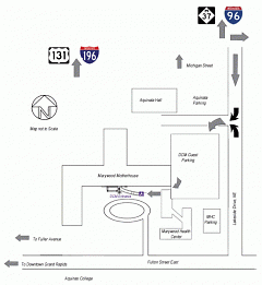 Map to Free parking at DCM.