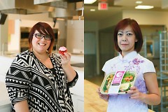 Betsy Denham of Scrumptious Cupcakes and Sweetery, and Holly McManus of Cooking Under the Moon, both use the Incubator Kitchen.