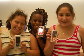 Boys & Girls Clubs Power Hour winners receive iPod Nanos for their hard work!