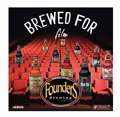 A Brewed for Film promotional image highlighting the beers that will be included in the film series.