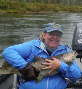 Susan Glomb is no stranger to angling. But the semi-retired nurse enjoyed the chance to fish with other women.