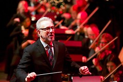Principal Pops Conductor Bob Bernhardt leads the Grand Rapids Symphony's Wolverine Worldwide Holiday Pops