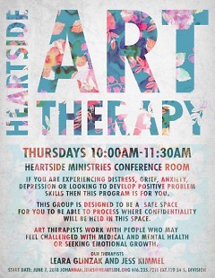 Art therapy program at Heartside Ministry