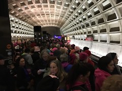 Crowds in the Metro
