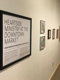 Heartside Gallery extension at the Downtown Market, features art available for purchase from Heartside artists