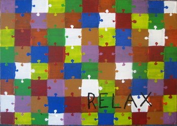 Relax, painting by Ann P