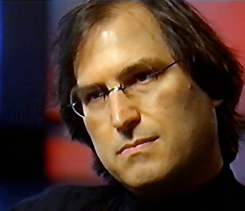 Steve Jobs during the interview