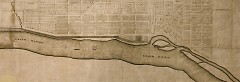 old plat map showing canal (circa 1850)