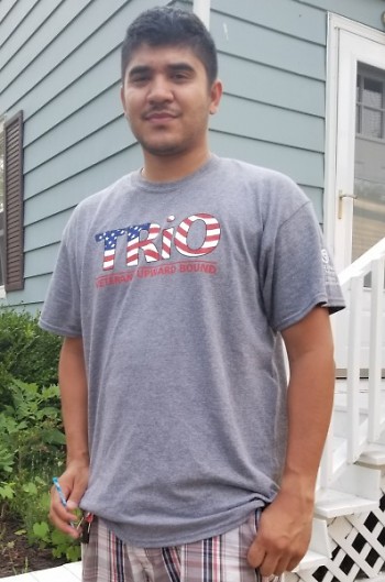 Orlando Santiago in his Trio Veterans Upward Bound t-shirt. 