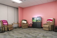 The lounge section of the Rose Room at the new Bethlehem Intergenerational Center