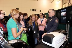 Students learn what it's like to work for the Grand Rapids Police Department.